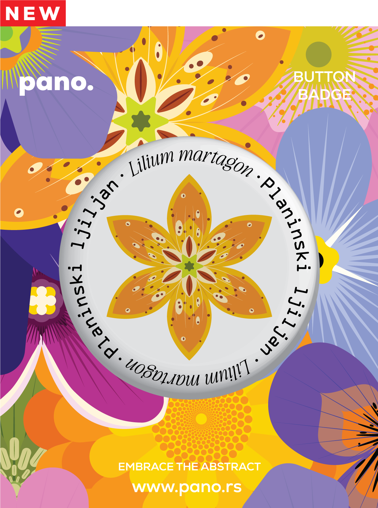 Planinski ljiljan bedž